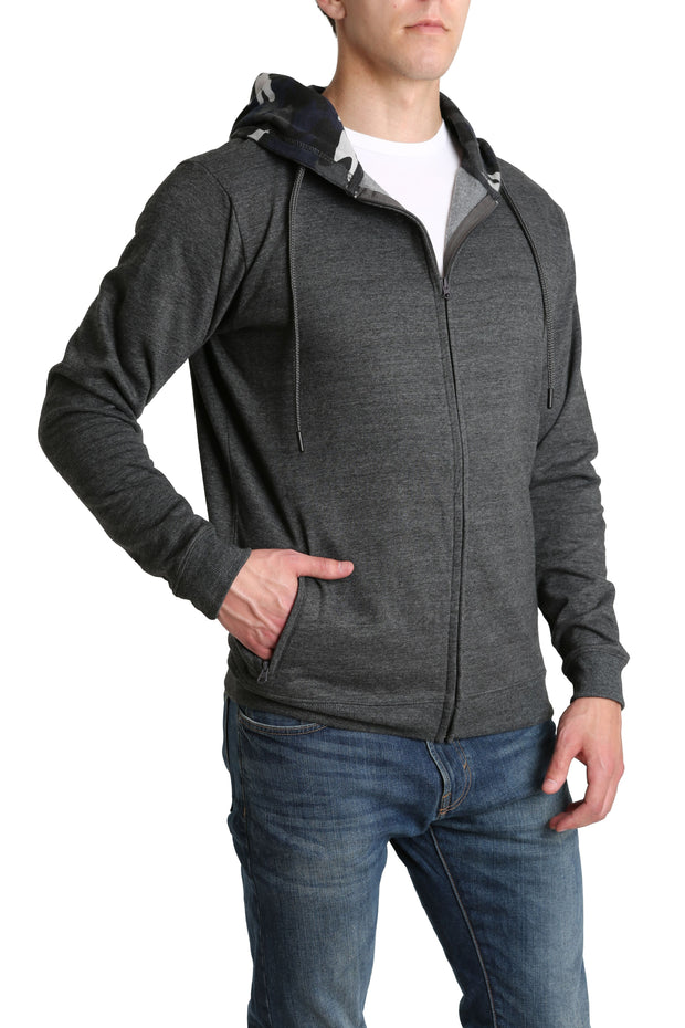 LOUNGEHERO - Men's Zip Up Sweatshirt