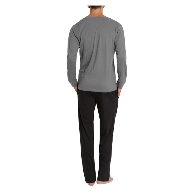 SLEEPHERO Crew Neck Long Sleeve Tee Shirt with Knit Pajama Pants with Pockets