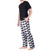 SLEEPHERO Men's Pajama Set Pajamas for Men 2 Piece Short Sleeve Mens Sleepwear Set with Henley Top and Pants