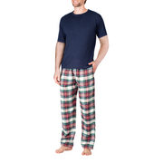 SLEEPHERO Men's Pajama Set Pajamas for Men 2 Piece Short Sleeve Mens Sleepwear Set with Henley Top and Pants