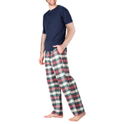 SLEEPHERO Men's Pajama Set Pajamas for Men 2 Piece Short Sleeve Mens Sleepwear Set with Henley Top and Pants