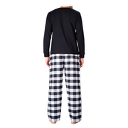 SLEEPHERO Men’s Pajama Set 2 Piece PJ with Henley Long Sleeve Tee and Flannel Pants