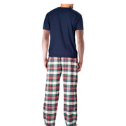 SLEEPHERO Men's Pajama Set Pajamas for Men 2 Piece Short Sleeve Mens Sleepwear Set with Henley Top and Pants