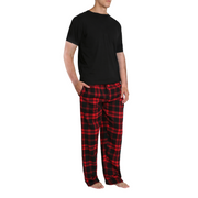 SLEEPHERO Men's Pajama Set Pajamas for Men 2 Piece Short Sleeve Mens Sleepwear Set with Henley Top and Pants