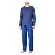 SLEEPHERO Crew Neck Long Sleeve Tee Shirt with Knit Pajama Pants with Pockets