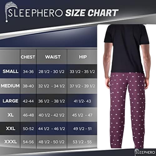 SLEEPHERO Mens Pajama Set 2 Piece PJ with Crew Neck Tee and Pants