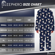 SLEEPHERO Traditional Fleece Long Sleeve Button Down Shirt with Fleece Pajama Pants with Pockets