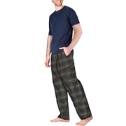 SLEEPHERO Men's Pajama Set Pajamas for Men 2 Piece Short Sleeve Mens Sleepwear Set with Henley Top and Pants