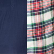SLEEPHERO Men’s Pajama Set 2 Piece PJ with Henley Long Sleeve Tee and Flannel Pants