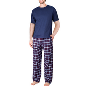 SLEEPHERO Men's Pajama Set Pajamas for Men 2 Piece Short Sleeve Mens Sleepwear Set with Henley Top and Pants