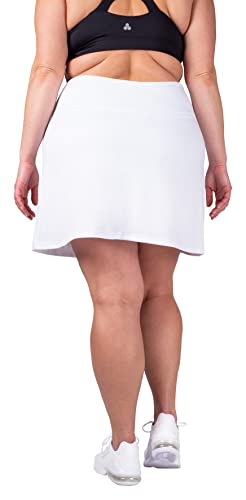 Inerzia 2 Pack Skorts Plus Size Skirts for Women High Waisted Active Skort Golf and Tennis Skirts for Women