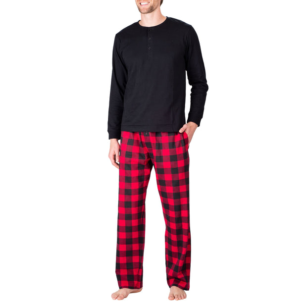 SLEEPHERO Mens Pajama Pants Fleece Pajama Pants For Men Comfortable Soft  Christmas Pajamas Plaid Pajama Bottoms Classic Buffalo Check Small 