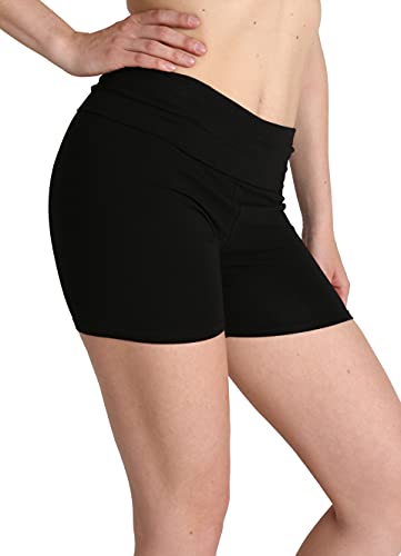 Blis Biker Shorts for Women with Fold Over Waistband High Waisted Workout Yoga Shorts Booty Shorts for Women